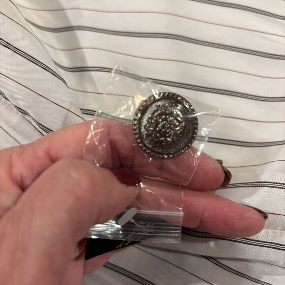 Rachel Zoe Plaid Blazer Boho Preppy Boxy Tan Black Cropped 1 Button Lined Small - Picture 9 of 9